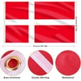 thumbnail image 2 of Denmark Flag 3x5 Ft, Large Denmark National Flags for Outside - Double Side with Brass Eyelets for Olympic Party Decorations, Bar Garden Street Decoration Indoor Outdoor, 2 of 10