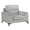 Silver Gray, variant on Lexicon Mischa Leather Match Accent Chair in Dark Gray