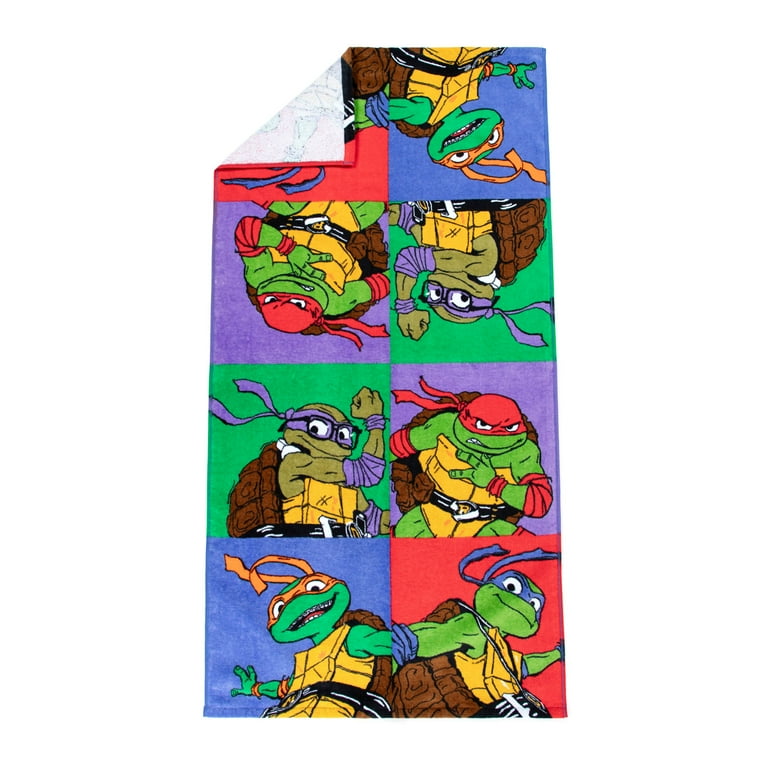 Teenage Mutant Ninja Turtles Kids Cotton 2 Piece Towel and
