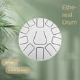 thumbnail image 3 of 8 Inch Steel Tongue Drum, 11 Note Tambourine with Drumsticks and Finger Picks for Meditations Tambourine Instrument J, 3 of 5