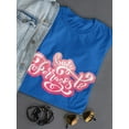thumbnail image 3 of Buon Ferragosto Red Lettering T-Shirt Women -Image by Shutterstock, Female x-Large, 3 of 4
