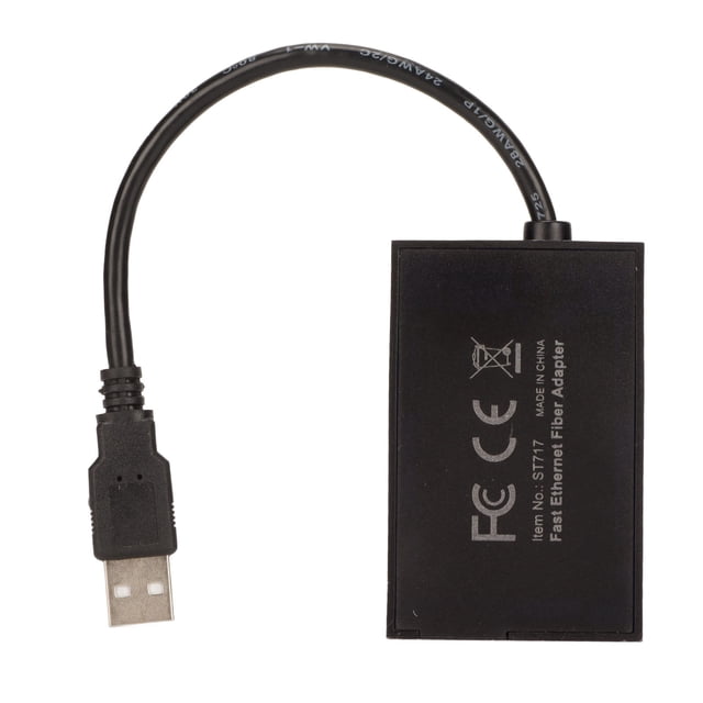 100M Ethernet Server Adapter, USB A Optical Port Adapter Easy To Use Single Optical Port High Speed For Office