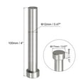 thumbnail image 2 of Straight Ejector Pins, 12mm Dia 65Mn Steel Round Tip Punch 100 Length for Mechanical, 2 of 5