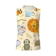thumbnail image 6 of Lsque Animals Print Men's Cotton Blend Sleeveless Muscle Shirts (S-3XL)- Moisture Wicking, Odor Protection, UPF 30+,Small, 6 of 8