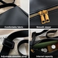 thumbnail image 3 of Bolso de axila de temperamento Popular bolso de mujer simple de moda bolso de viajero de un solo hombro bolso de cuero de PU marrón, 3 of 5