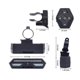 thumbnail image 2 of Luz trasera para bicicleta, recargable vía USB, intermitentes delanteros y traseros, resistente al agua, color negro, 1 unidad, 2 of 5