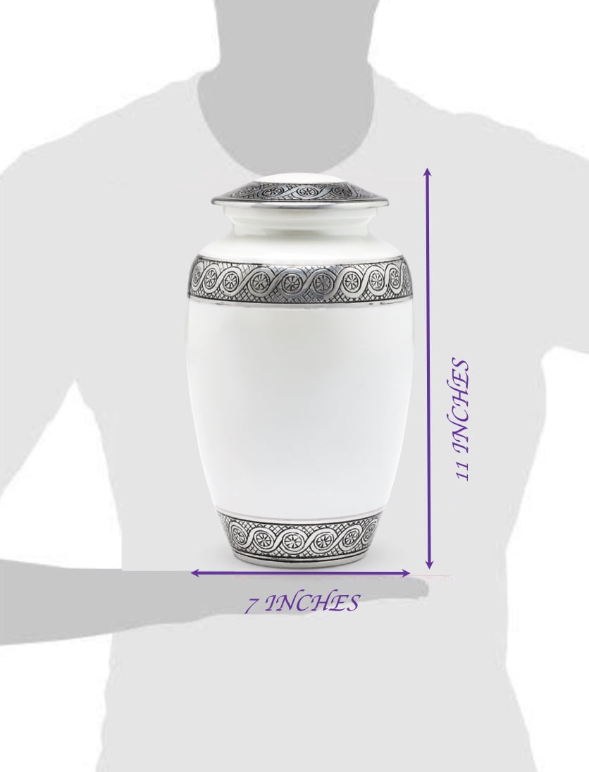 Eternal Harmony Cremation Urn for Human Ashes | Memorial Urn Carefully Handcrafted with Elegant Finishes to Honor and Remember Your Loved One | Adult Urn Large Size with Beautiful Velvet Bag