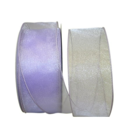 UPC: 0840108864896 | JAM Paper Sheer Wired Ribbon  2 1/2 Inches x 50 Yards  Orchid Purple  1/Pack