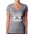 thumbnail image 1 of Awkward Styles Women's This Is What An Amazing Grandma Looks Like V-neck T-shirt, 1 of 4
