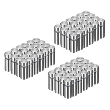 

72 Packs Advertising Screws Standoff Mounts Glass Acrylic Nail Mounts Screws for Displaying Acrylic Board and Signage