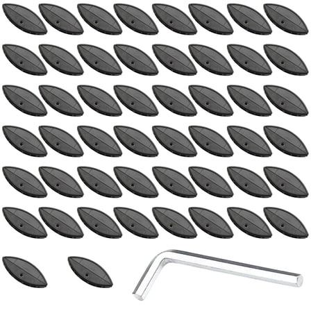 50Pcs Woodworking Perforated Invisible Connector P15 Plywood Fastener Biscuit Joiner Tenons Tool for Slotting Machine