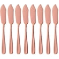 thumbnail image 1 of ORUYROP 8 Pieces Butter Dessert Knives, Stainless Stell Cheese Spreader, 6-Inch, Rose Gold, 1 of 6