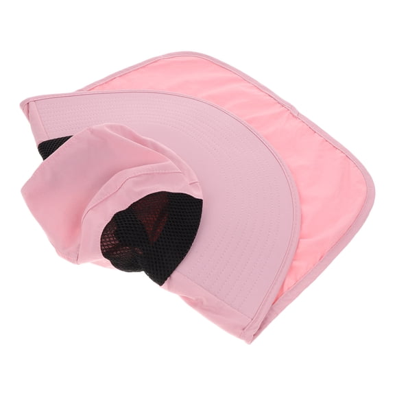 LOLIPPYY Pink Wide Brim Breathable Sun Hat with Neck Flap for Camping Fishing and Hiking