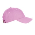 thumbnail image 3 of Customized Letter Intial Baseball Hat A to Z Team Colors, Pink Cap White Black Letter P, 3 of 3