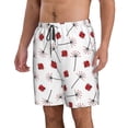 thumbnail image 2 of Balery Ladybug With Dandelion Traje de Baño Estilo Hawaiano para Hombre, Shorts de Secado Rápido con Bolsillos-3X-Large, 2 of 6