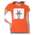 thumbnail image 1 of Awkward Styles Ladies Animal Tshirt Giraffe Chewing Gum T Shirt Animal Clothes Giraffe T-Shirt for Woman Funny Giraffe T Shirt Giraffe Lovers T-Shirts Gifts for Her Animal Themed Collection, 1 of 4