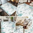 thumbnail image 6 of Turquoise Coastal 8x10 Area Rugs, Summer Beach Coral Shell Starfish Ocean Non-Skid Rubber Backing Large Rectangle Rugs - Living Room Bedroom Home Office, Indoor Floor Mat Carpets Washable Rug, 6 of 9