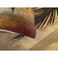thumbnail image 3 of Ambesonne Beach Quilted Coverlet 3 Pcs, Sunset Caribbean Palms, Queen Size, Dark Orange Pale Blue, 3 of 4