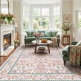 thumbnail image 2 of CHITOOMA 5'x7' Area Rugs for Living Room, Floral Washable Rug Boho Non-Slip Printed Carpet, Vintage Stain Resistant Indoor Rug for Bedroom Dining Room Home Office, 2 of 10