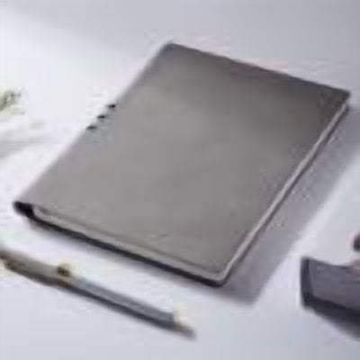 A5 Notebook Hardcover Perforated Journal with 200 Pages Thick Business Notebook for Work Office School Gray