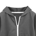 thumbnail image 6 of KPOPLK Boys' Sweatshirt - Quarter Zip Fleece Pullover Graphic Hoodie Sweatshirt for Boys (Sizes: 2T-7)(3-4 Years,Dark Gray), 6 of 6