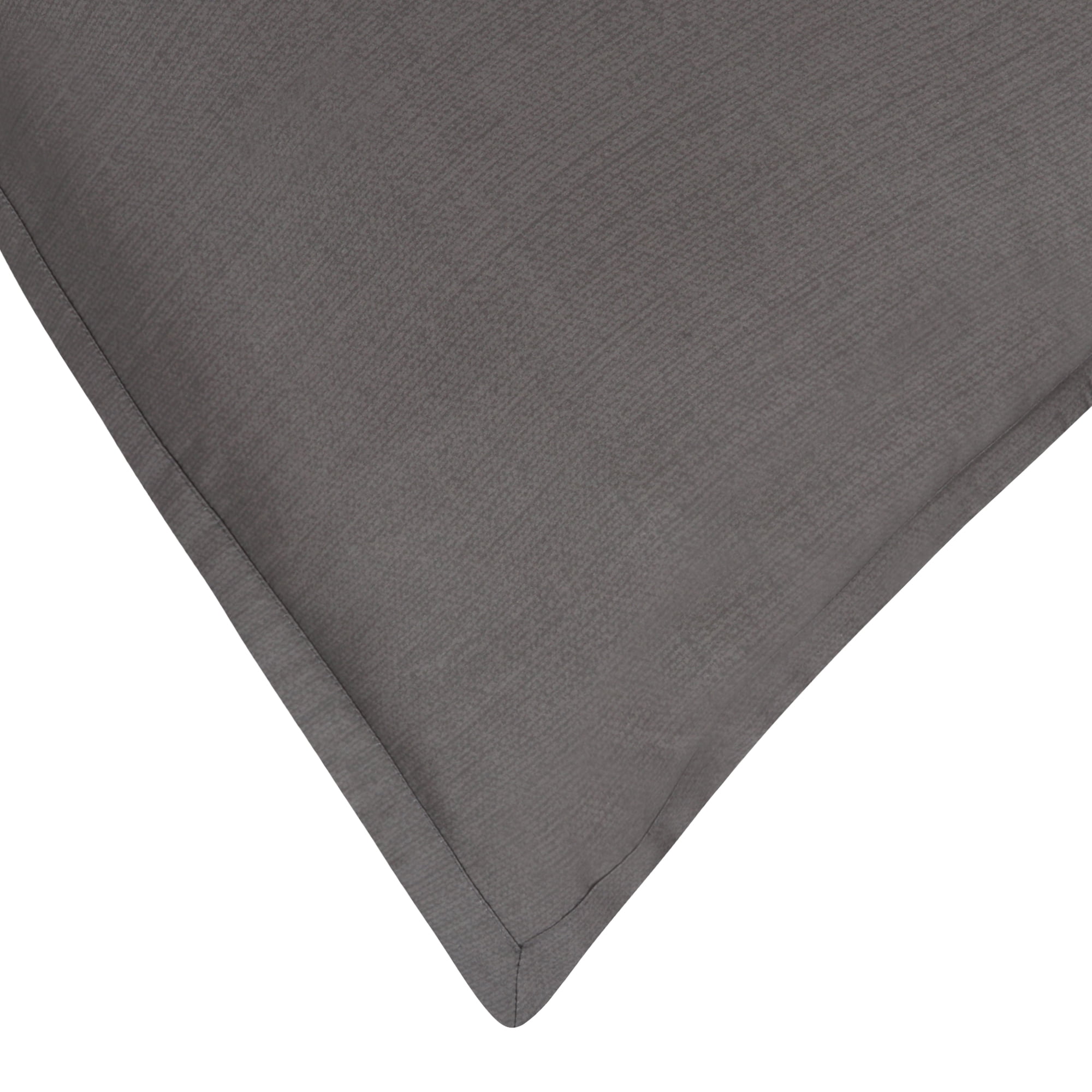 Delara GOTS Certified 100% Organic Cotton 2 Inch Flange Euro Sham Set of 2, 26"X26", Brown