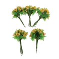thumbnail image 3 of Flor artificial, 5 piezas de flores falsas, maceta colgante de interior al artificial para , jardín al , decoración de bo amarillo mayimx Flor de granada falsa, 3 of 9