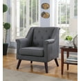 thumbnail image 2 of US Pride Furniture Rachel Tufted Arm Chair, C-124, C-125, C-126, 2 of 2