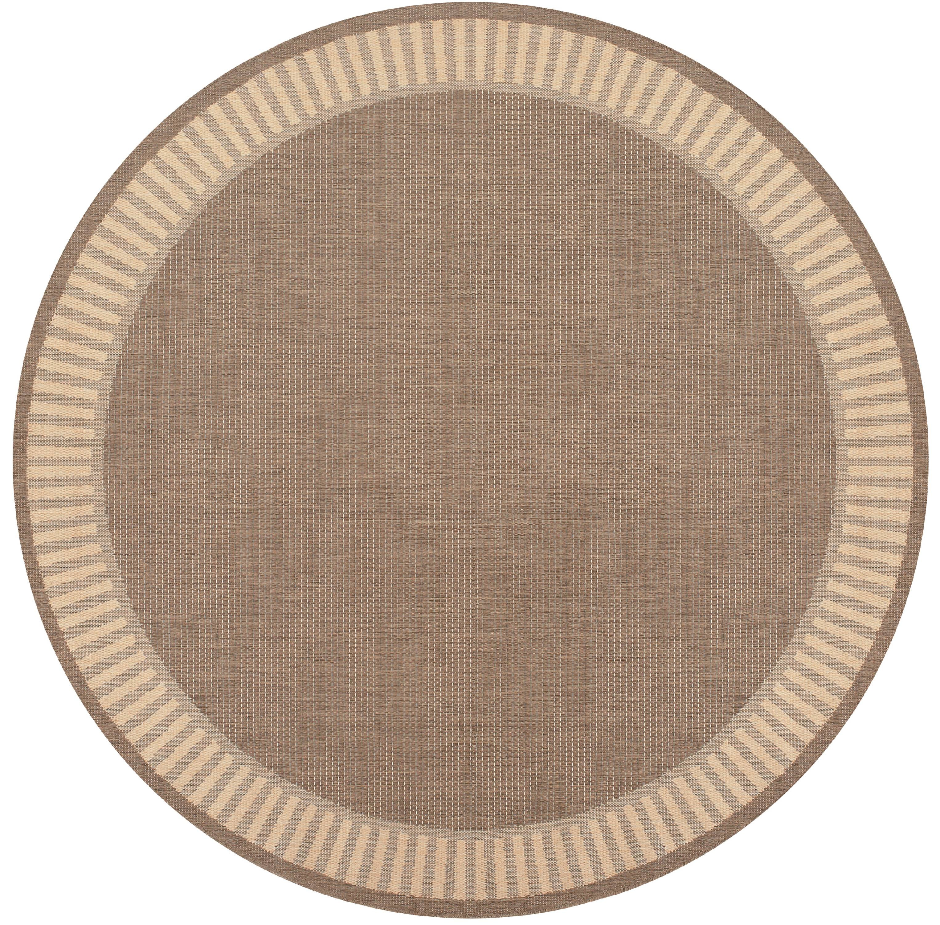Couristan Recife Wicker Stitch Rug, Cocoa/Natural