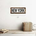thumbnail image 2 of Framed, Outdoor New York 4"x12" Metal Sign, Wall Décor for Home and Office, 2 of 4
