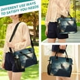 thumbnail image 5 of Wolf Mountains with Moon Cooler Bag Lunch Bag Soft Cooler Cooling Tote Insulated Lunch Box for Adult Men Women, 5 of 6