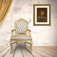 thumbnail image 3 of Tadeusz Makowski 20x24 Gold Ornate Framed and Double Matted Museum Art Print Titled - Little Girl with a Red Ribbon (1919), 3 of 4