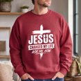 thumbnail image 4 of Jollimate Jesus Changed My Life Sweatshirt, Men's Jesus Crew, Religious Gift For Him, Faith Gift, 4 of 6