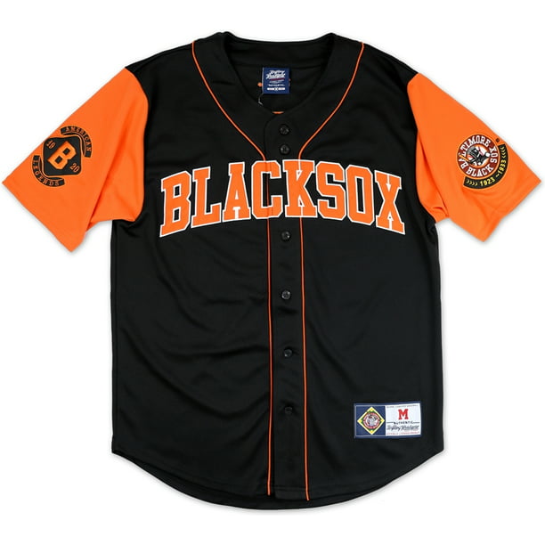 Big Boy Baltimore Black Sox Legacy S4 Mens Baseball Jersey [Black - 3XL]
