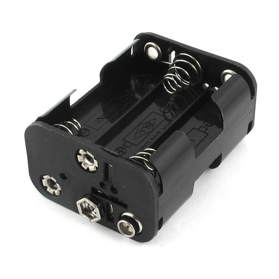 Double Side Spring Loaded 6 x 1.5V AA Battery Holder Storage Case Box