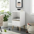 thumbnail image 3 of Sam's Pets Becky 28" White Single Rest Cat Tree With Drawer, 3 of 5