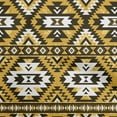 thumbnail image 1 of oneOone Velvet Gamboge Yellow Fabric African Aztech Sewing Material Print Fabric By The Yard 58 Inch Wide, 1 of 4