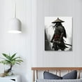 thumbnail image 3 of ONETECH Black and White Samurai Wall Art Japanese Samurai Portraits Poster Bushido Canvas Prints for Living Room Decor Frame 16x20in 12\x16\, 3 of 4