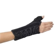 DJO Global W.T.O. Quick-Fit Wrist/Thumb Support Splint, Nylon/Foam, Black, Universal, 1 Count