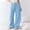 Light Blue, variant on Juslio Pants for Women Loose Casual Comfortable High Waist Wide-Leg Pants