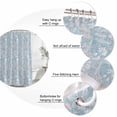 thumbnail image 6 of Gray Blue Dandelion Waterproof Fabric Shower Curtain,Spring Flowers Modern Minimalist Waterproof Fabric Shower Curtain for Bathroom Curtains Bathtubs Hotel Shower Curtains with 12 Hooks Long 72x78in, 6 of 8