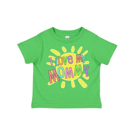 

Inktastic I Love my Mommy- sun and rainbow letters Gift Toddler Boy or Toddler Girl T-Shirt