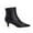 Black, variant on Elegant British Women's Ankle Boots Classic Design Pointed Toe Short Boots for Autumn Winter Mid Heel Riding Shoes