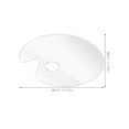 thumbnail image 2 of Raindrops 1Pcs Palette For Watercolor Pigment Color Mixing Trays Transparent Acrylic Oval Artists, 2 of 8