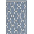 thumbnail image 5 of SAFAVIEH Courtyard Eustacia Geometric Indoor/Outdoor Area Rug, Blue/Beige, 5'3" x 7'7", 5 of 9