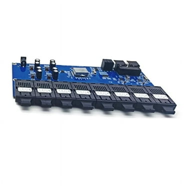 Gigabit Ethernet Fiber Switch Media Converter 8 Port 2 RJ45 Optical Transceiver 20KM SC Single Mode(B)
