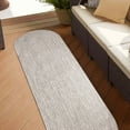 thumbnail image 6 of Superior Two-Toned Braided Indoor/ Outdoor Area Rug, Latte/ White, 2' x 8', 6 of 6