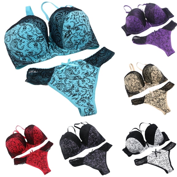Avtoify Women Lace Bra Set Summer Womens Bras Color Plus Size Gathering Breathable Wear