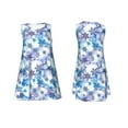 thumbnail image 7 of Uemuo Icy Blue Snowflakes Pattern Women’s Sleeveless Dress – Casual Summer A-Line Dress, Stylish and Comfortable Sundress for Hot Weather, 7 of 7