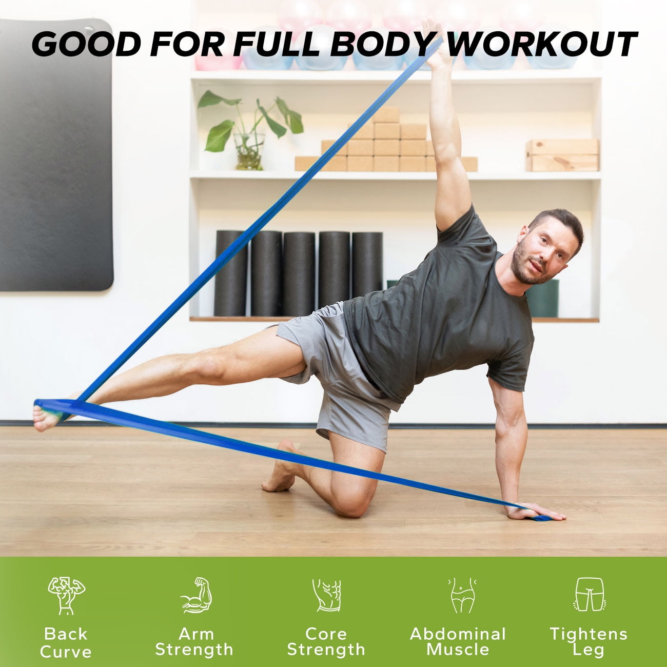 Pull Up Assistance Bands - Resistance Bands Set of 5 - Exercise Bands for Pull Up, Workout, Stretching, Physical Therapy, Muscle Training